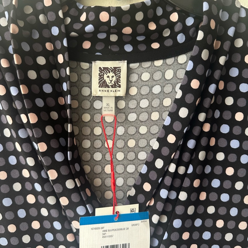 Anne Klein Polka Dot Blouse - Picture 3 of 4